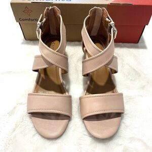 Comfortiva Raven Rose Water Wedge